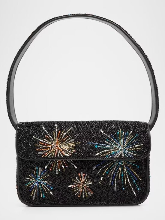 STAUD Handbags - NWT Staud Tommy Beaded Firework Shoulder Bag